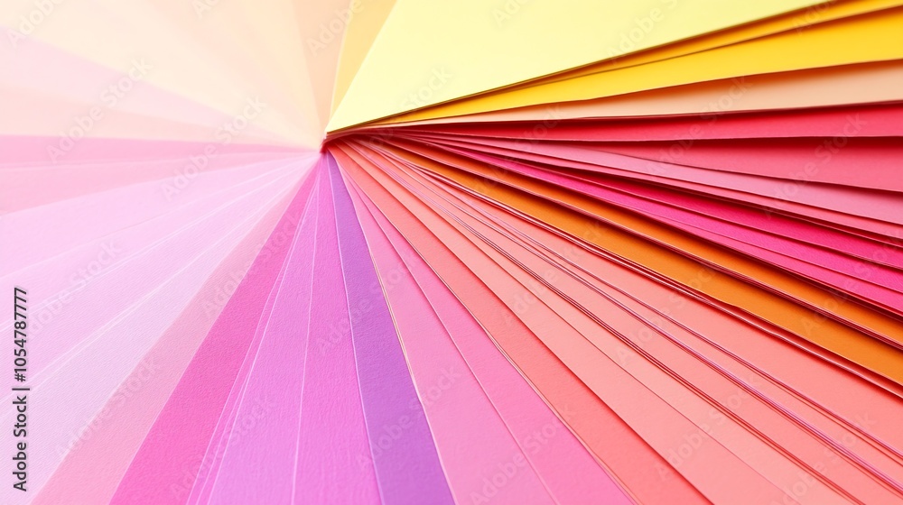 Fototapete Abstract colorful gradient light rays in dynamic spectrum for visual impact : Generative AI