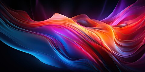 Fototapeta premium Abstract colorful background of flowing waves. The bright hues create a dynamic and energetic feel.
