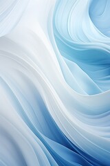 Fototapeta premium Abstract blue and white wavy background.