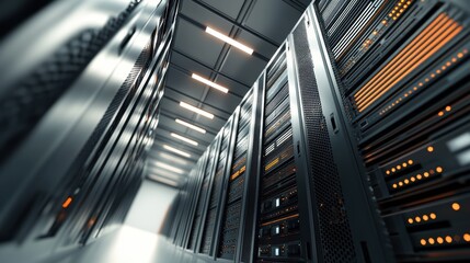 Obraz premium Server Room Data Center.