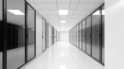 Server Room Corridor.