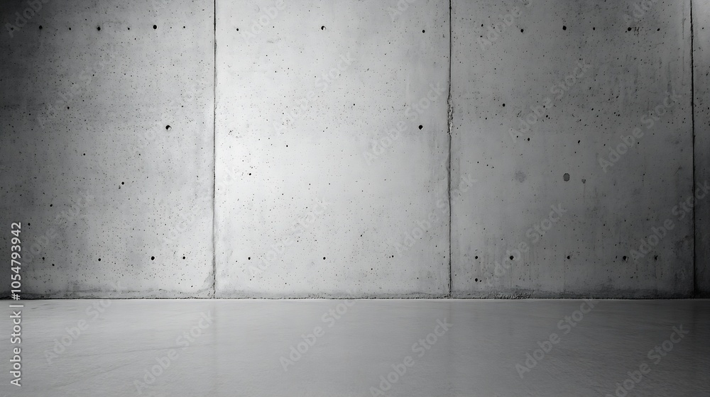 Aufkleber modern industrial concrete wall background with minimalistic aesthetic for design projects : generat