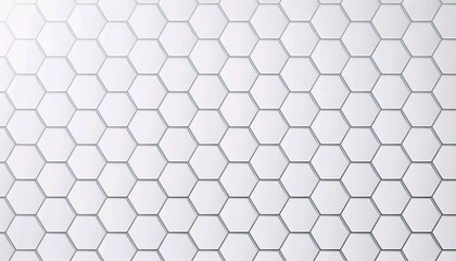 Naklejka premium Minimalistic Hexagonal Pattern on Clean White Background