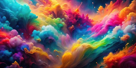 Obraz premium Abstract colorful background with vibrant shades and blurred textures, colorful, abstract, background, texture, vibrant, gradient
