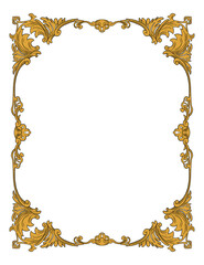 Royal pattern border and frame illustration