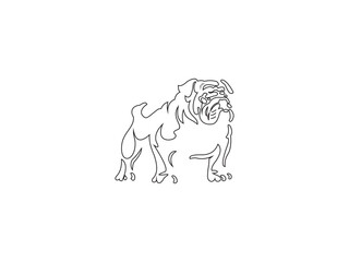line art dog logo