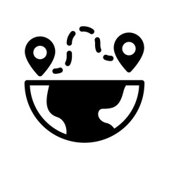 earth location route glyph style