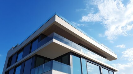 Obraz premium Modern Residential Building with Clean Lines