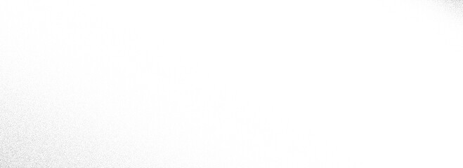 Stippled diagonal gradient texture. Fading corner grain dotted background. Grunge sprayed noise surface. Black vanishing dots, speckles, particles, specks, dust. Vector halftone grit sand overlay