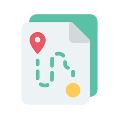 document map flat style