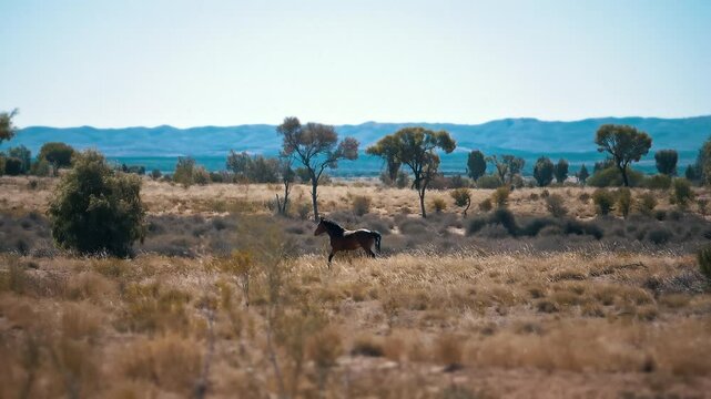 horses in Red center Australia, Uluru, Alice springs