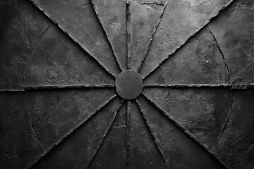 dark industrial metal textures and geometric designs in black