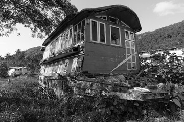Decommissioned hotel now derelict and called ghost ship my locals