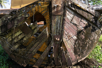 Decommissioned hotel now derelict and called ghost ship my locals