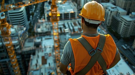 From his vantage point the foreman can spot any potential issues before they arise ensuring a smooth construction process.