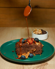 chocolate cake with chocolate
