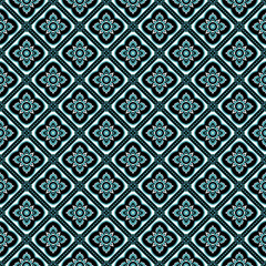 Geometric Flower Seamless Pat...