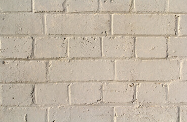 White brick wall abstract textured background