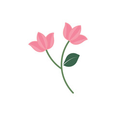 flower icon illustration flat