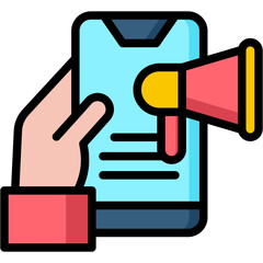 Mobile Marketing Icon