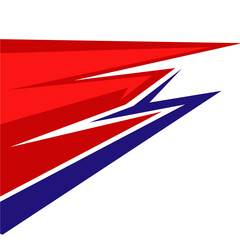 Side car body vector stripes decal