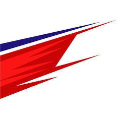 Side car body vector stripes decal