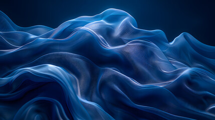 Obraz premium A close up of liquid purple fluid resembling a violet sky wave on a dark blue background, creating a geological phenomenon art pattern in electric blue