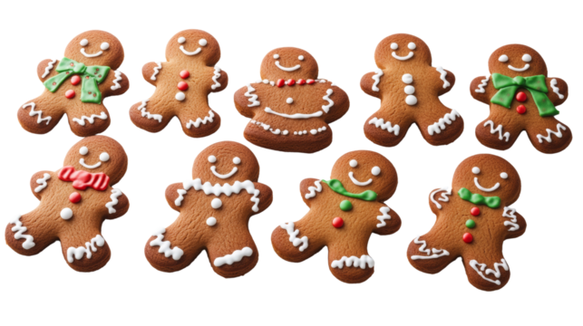 Cartoon Gingerbread for Christmas Festival. png