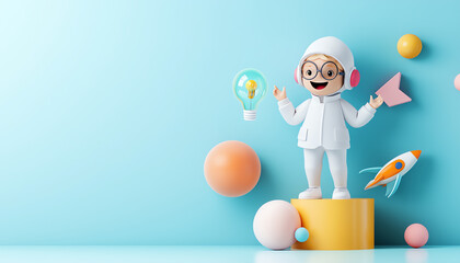 Innovative virtual leadership a child's perspective on tech goals and future aspirations in a playful presentation setting