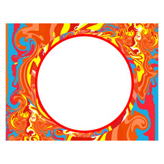 Liquid background with blue and orange gradient - Modern trendy design for internet and web