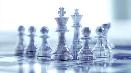 Strategic Management with High Contrast Chess Elements