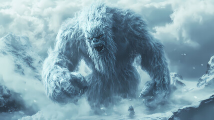 Fantasy giant monster in concept norse mythology. Norse Frost Giant. Illustration