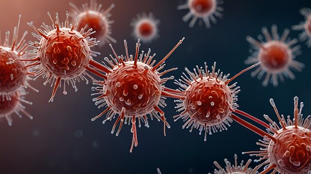 Microscopic view of E. coli bacteria, showing their distinctive shape and the dangerous biofilm that forms on surfaces