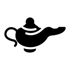 magic lamp Solid icon