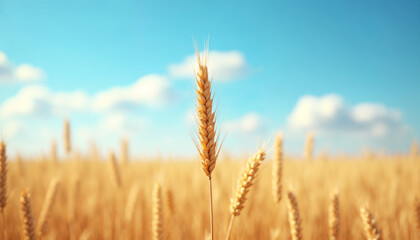Fototapeta premium golden wheat field in summer