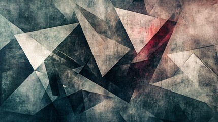 Abstract Geometric Pattern with Grunge Texture