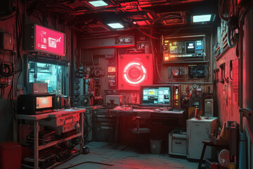 immersive cyberpunk room designs for the future: blending aesthetics and functionality