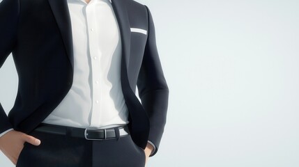 Stylish business attire elevate your professional look with a tailored suit and crisp shirt for modern professionals