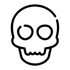 skull Line Icon
