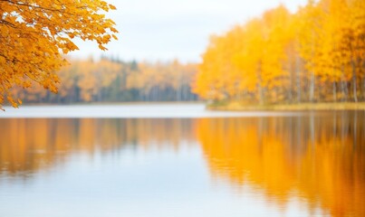 Autumn Pond Reflections Capturing Tranquil Fall Scenes for Thanksgiving and Halloween