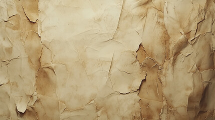 Crumpled Aged Paper Texture with Vintage Tones