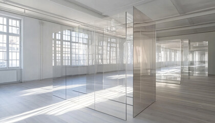 Fototapeta premium Minimalist and unique interior design in the house 