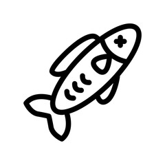 fish outline style