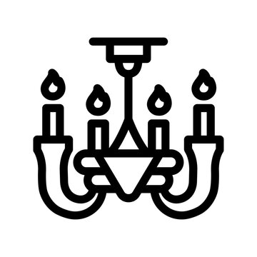 recommend clip art: chandelier outline style