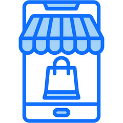 Mobile Shopping Icon