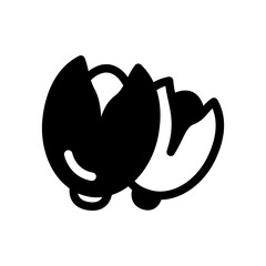 Fototapeta premium pistachio glyph style