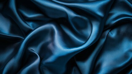 Fototapeta premium Textured Blue Fabric with High Contrast and Studio Lighting