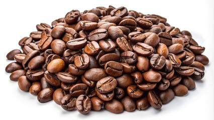 Fototapeta premium coffee beans isolated on white