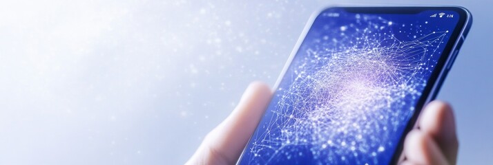 Sleek Smartphone Displaying Astronomical Data and Comet Tracking App Interface