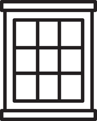 Window Line Icon